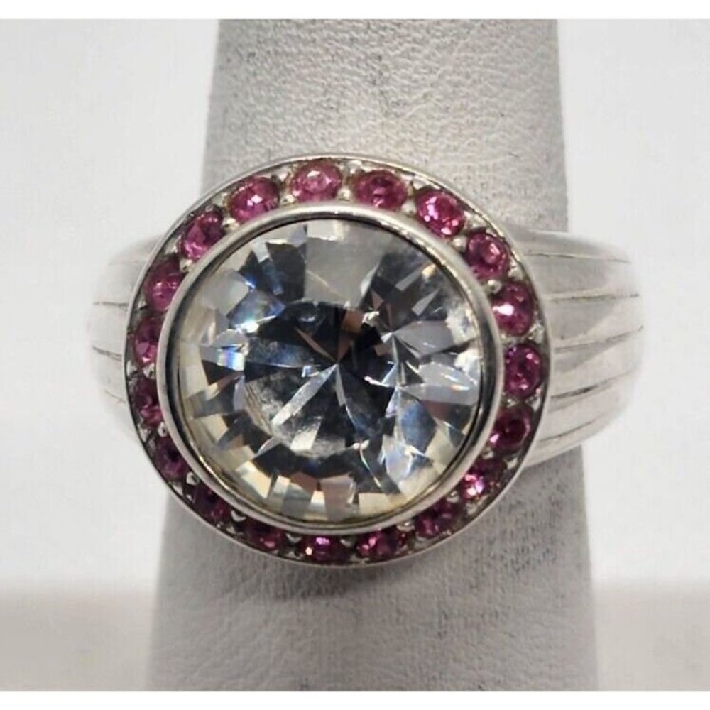 925 STERLING SILVER CZ RING SIZE 7